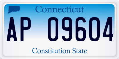 CT license plate AP09604