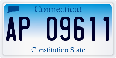 CT license plate AP09611