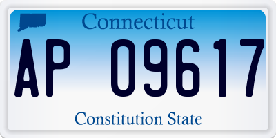 CT license plate AP09617