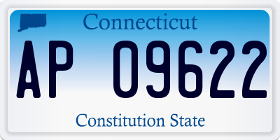 CT license plate AP09622