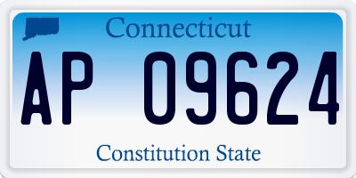 CT license plate AP09624