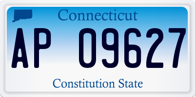CT license plate AP09627