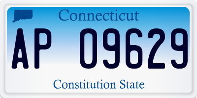 CT license plate AP09629
