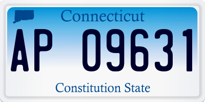 CT license plate AP09631