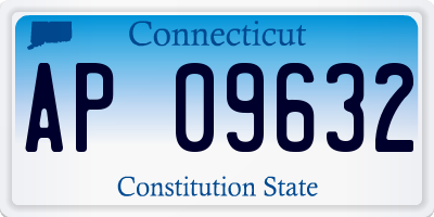 CT license plate AP09632