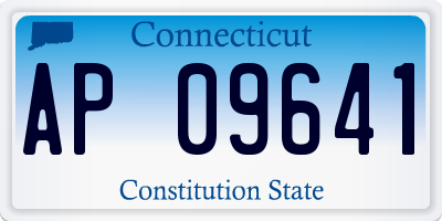CT license plate AP09641
