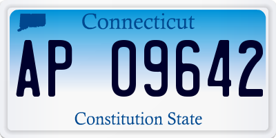 CT license plate AP09642