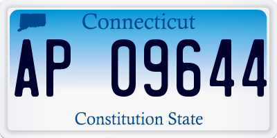 CT license plate AP09644