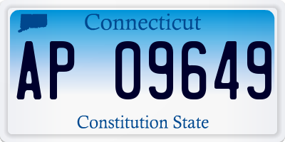 CT license plate AP09649