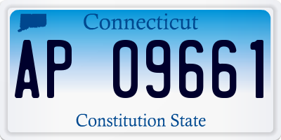 CT license plate AP09661