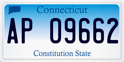 CT license plate AP09662