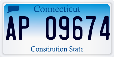 CT license plate AP09674