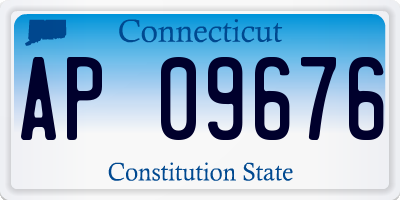 CT license plate AP09676