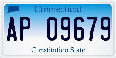 CT license plate AP09679