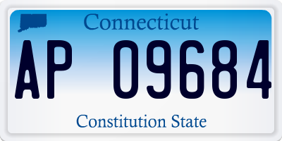CT license plate AP09684