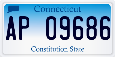 CT license plate AP09686