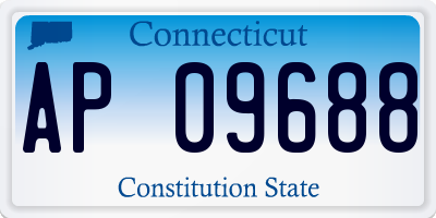 CT license plate AP09688