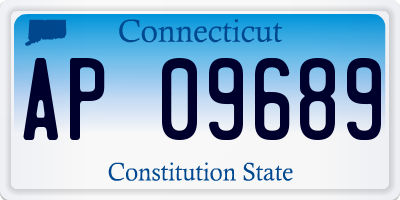 CT license plate AP09689