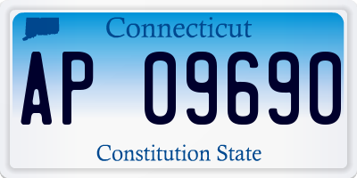 CT license plate AP09690