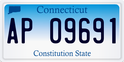 CT license plate AP09691