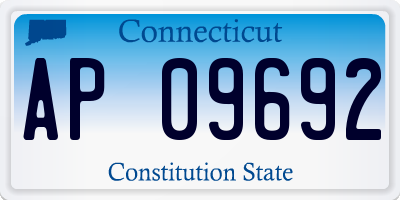 CT license plate AP09692