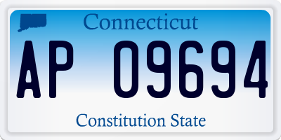 CT license plate AP09694