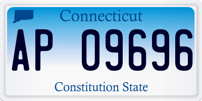 CT license plate AP09696
