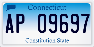 CT license plate AP09697