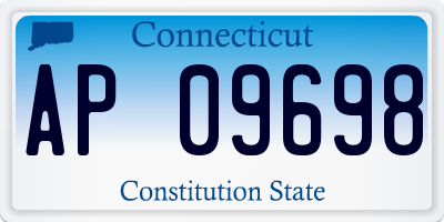 CT license plate AP09698