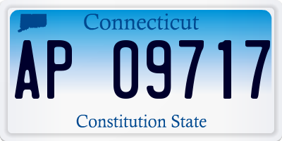CT license plate AP09717