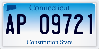 CT license plate AP09721