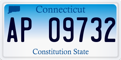CT license plate AP09732