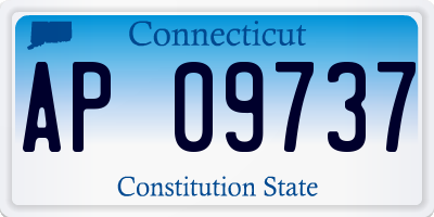 CT license plate AP09737