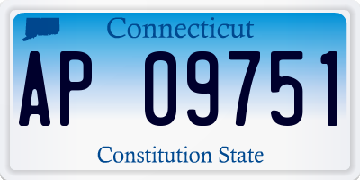 CT license plate AP09751