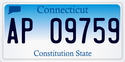 CT license plate AP09759