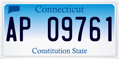 CT license plate AP09761