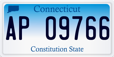 CT license plate AP09766