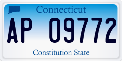 CT license plate AP09772