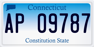 CT license plate AP09787