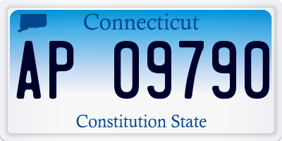 CT license plate AP09790