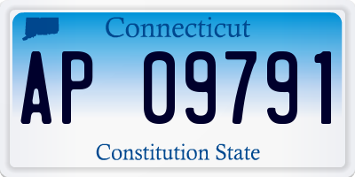 CT license plate AP09791