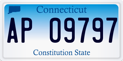 CT license plate AP09797