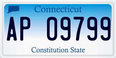 CT license plate AP09799