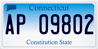 CT license plate AP09802