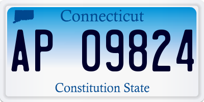 CT license plate AP09824