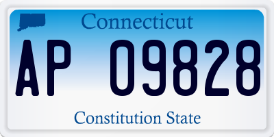 CT license plate AP09828
