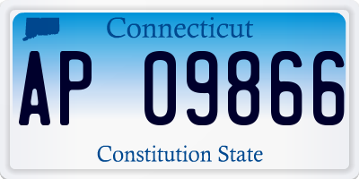CT license plate AP09866