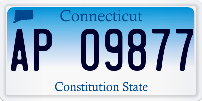 CT license plate AP09877