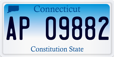 CT license plate AP09882