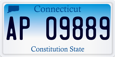 CT license plate AP09889